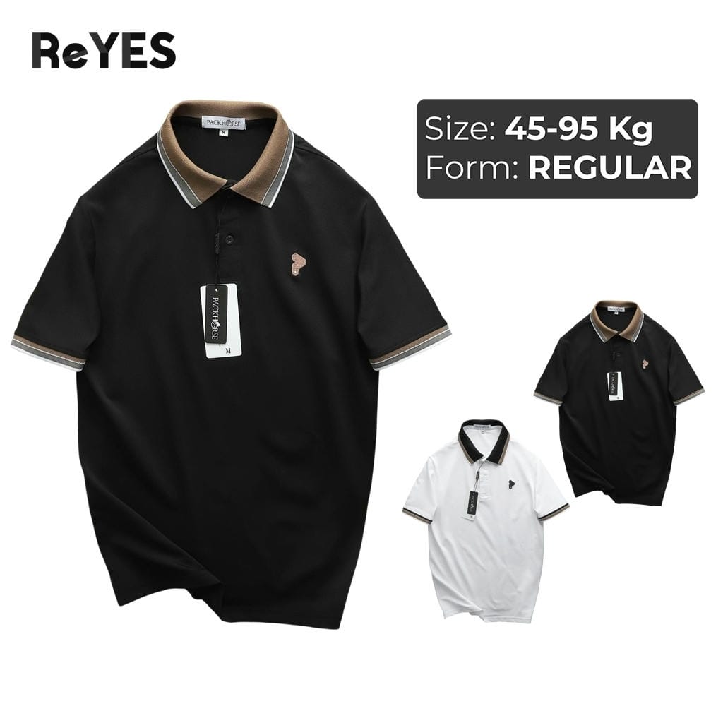 Áo polo nam tay ngắn chất cá sấu lạnh cao cấp form Regular thoáng mát lịch sự ReYES RSP051, có big size