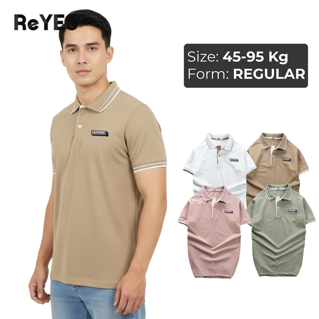 Áo polo nam tay ngắn ReYES RSP079 chất thun cá sấu lạnh co giãn 4 chiều form Regular lịch lãm đi làm