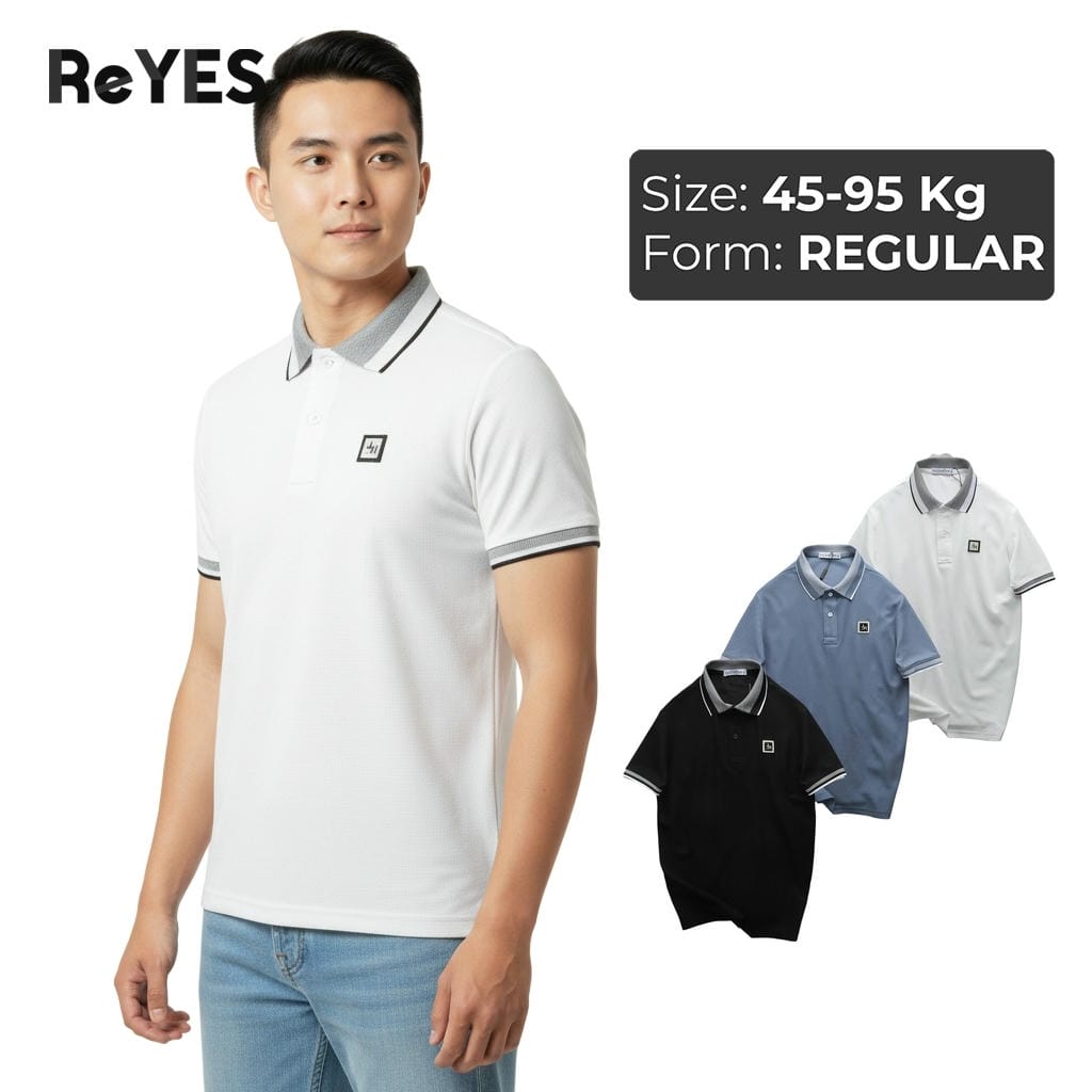Áo polo nam tay ngắn vải cá sấu lục giác cao cấp thoáng mát, co giãn tốt, form regular chuẩn đẹp lịch sự ReYES RSP003