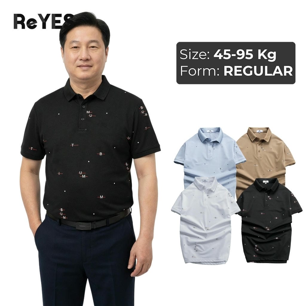 Áo polo nam trung niên cao cấp Polo ReYES RSP083 thun cá sấu lạnh, thoáng mát, form vừa sang trọng