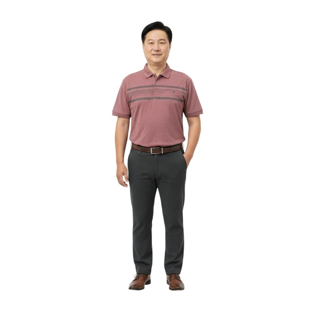 Áo polo nam trung niên cao cấp ReYES RCP009 – áo thun nam trung niên có cổ, cotton muối, có big size - Ảnh 6