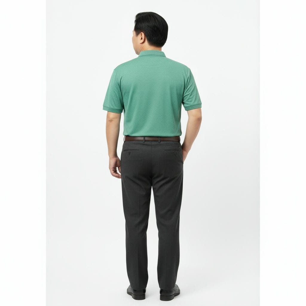Áo polo nam trung niên cao cấp ReYES RCP009 – áo thun nam trung niên có cổ, cotton muối, có big size - Ảnh 7