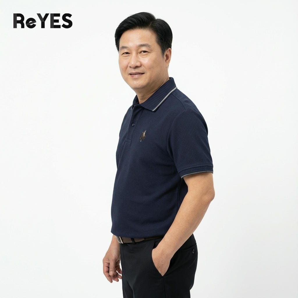 Áo Polo Nam Trung Niên Cao Cấp ReYES RSP013 – Vải Cá Sấu Thoáng Mát, Form Regular Dễ Phối - Ảnh 3