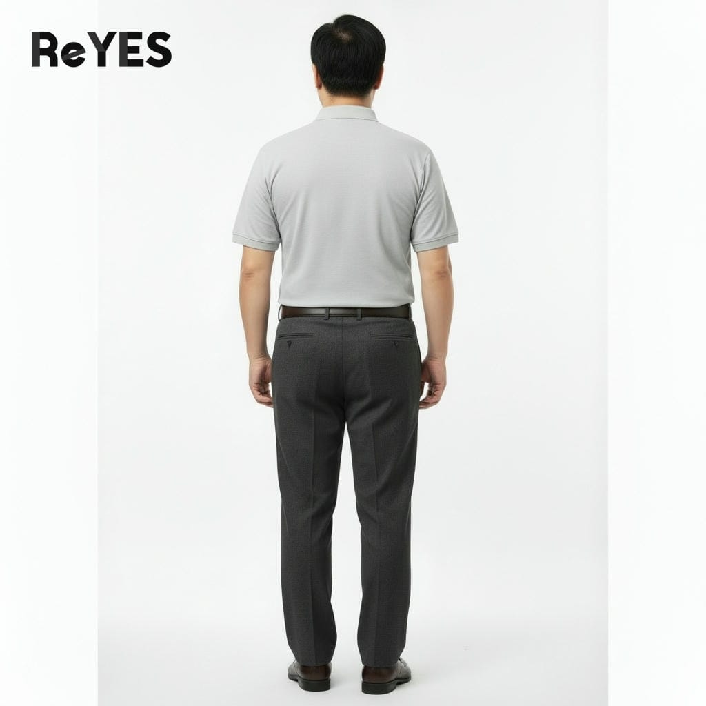 Áo polo nam trung niên có túi ngực tiện lợi, áo thun có cổ cho bố vải cotton muối cao cấp ReYES RCP007 có big size - Ảnh 6