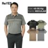 Áo polo nam trung niên có túi Polo ReYES RSP087 – kẻ sọc lịch sự, vải cá sấu thoáng mát, big size