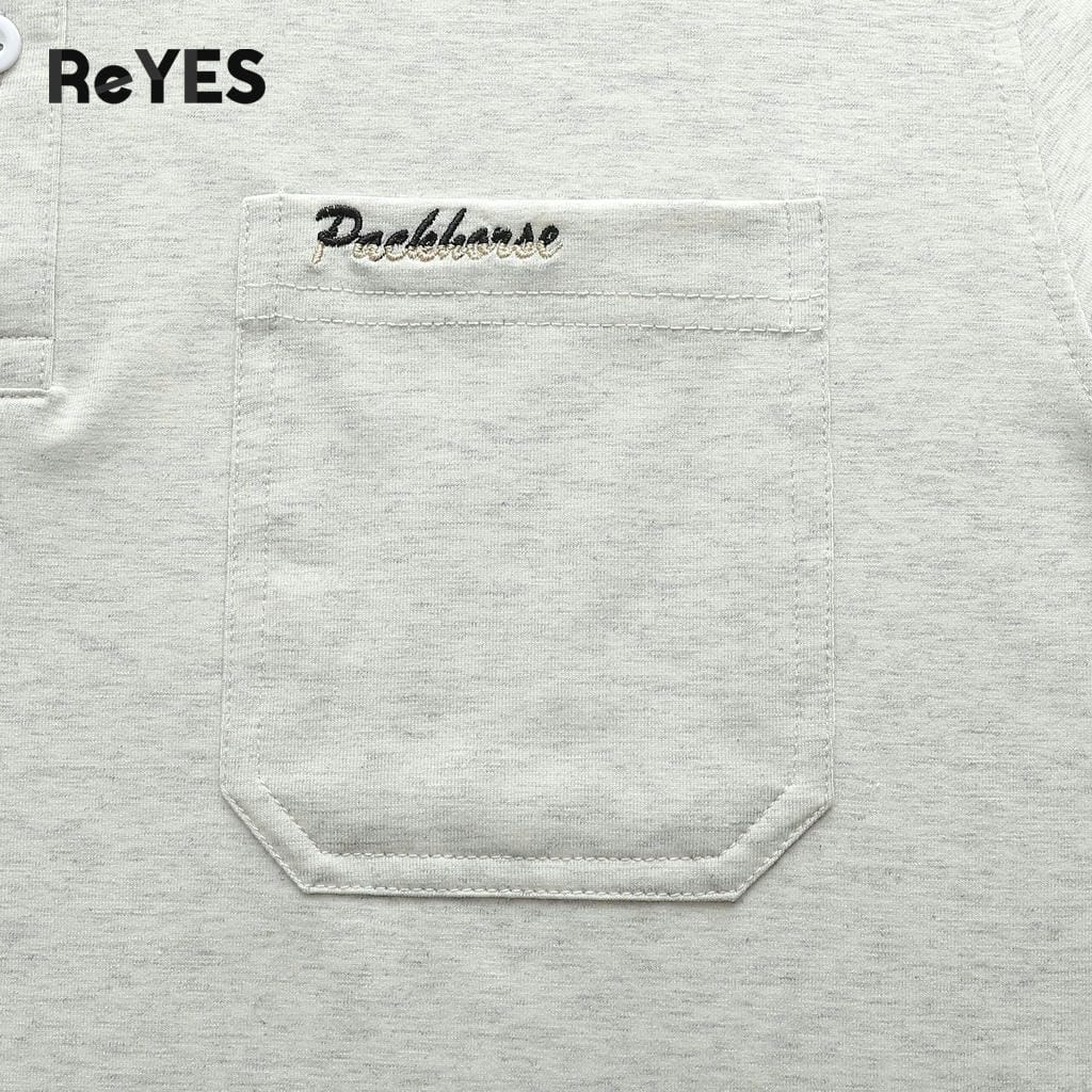 Áo polo nam trung niên có túi trơn cotton muối cao cấp, form đẹp cho bố ReYES RCP002, có big size - Ảnh 4