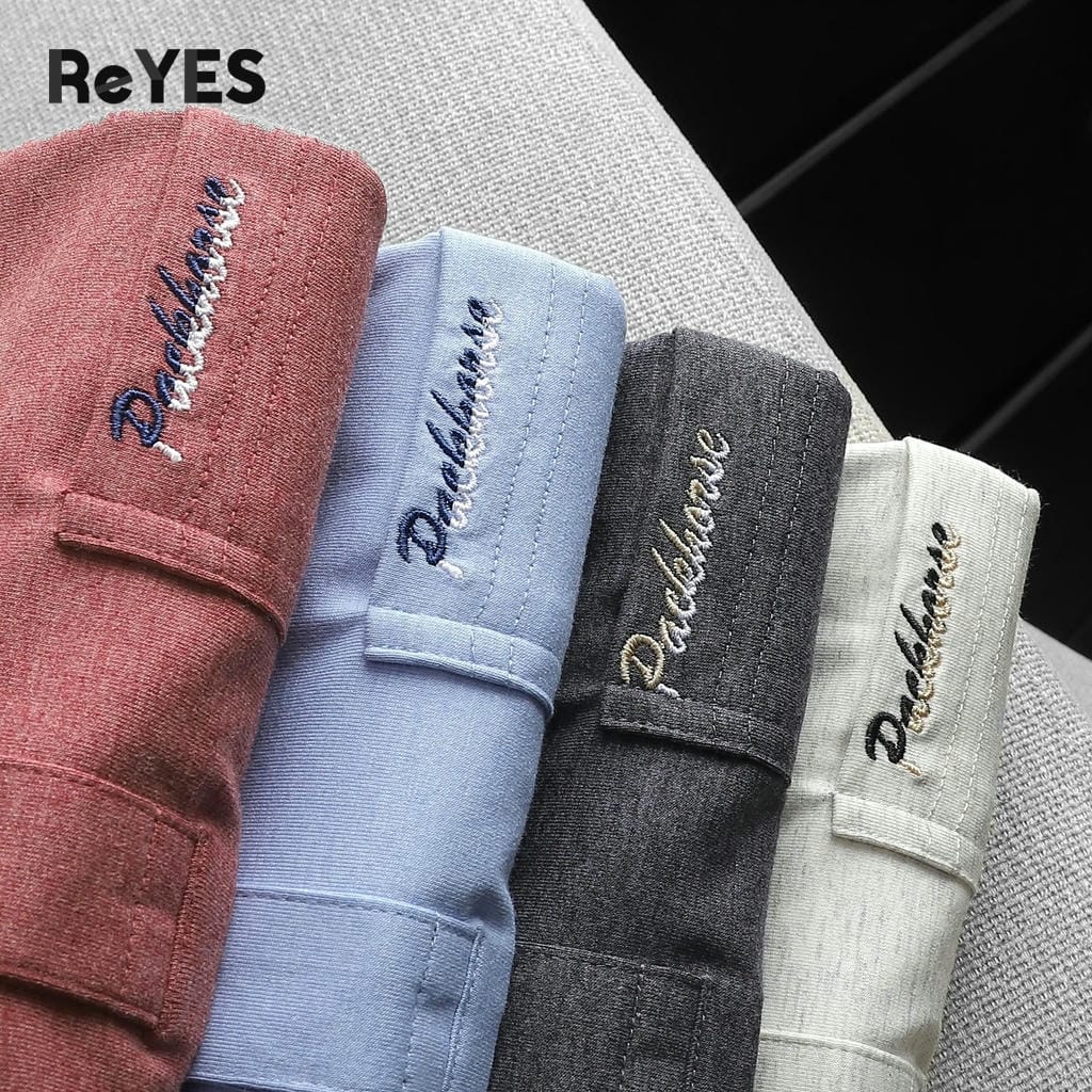 Áo polo nam trung niên có túi trơn cotton muối cao cấp, form đẹp cho bố ReYES RCP002, có big size - Ảnh 5