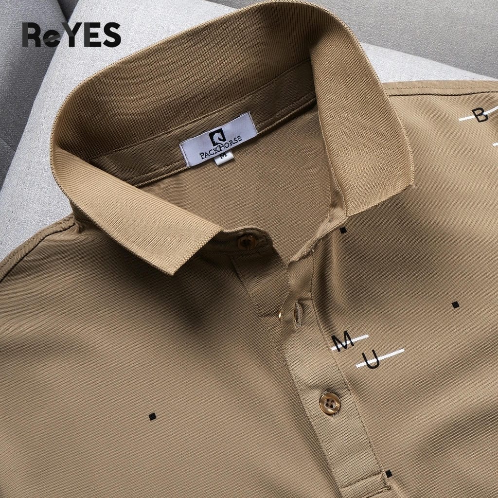 Áo polo nam trung niên ReYES RSP083 vải cá sấu lạnh cao cấp, co giãn 4 chiều, lịch sự, quà cho bố, có big size - Ảnh 6