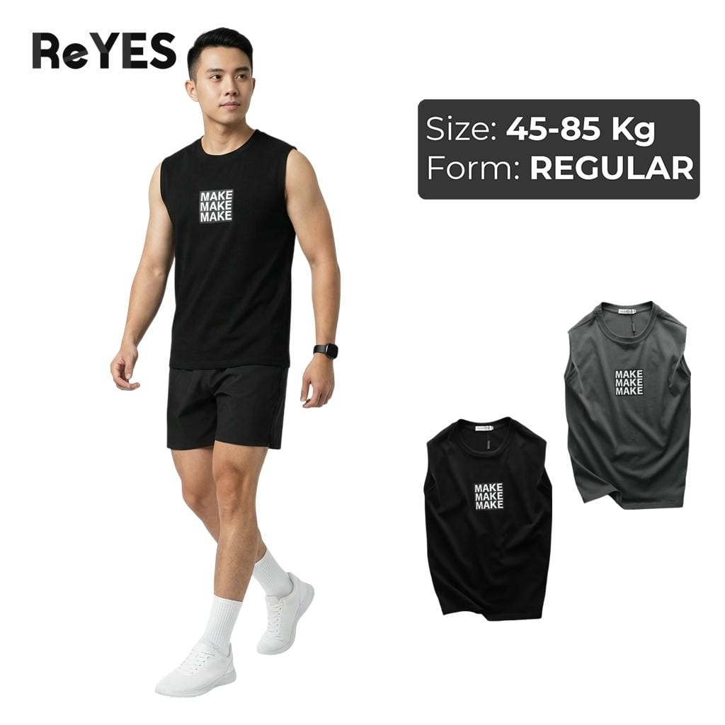 Áo sát nách nam tanktop ReYES RBL003 cotton khô co giãn áo thun ba lỗ nam tập gym mặc nhà thoáng mát