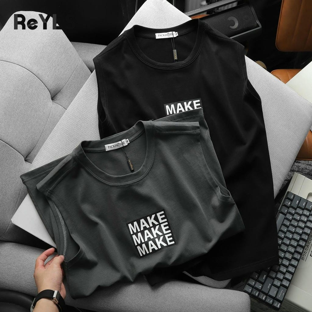Áo sát nách nam tanktop ReYES RBL003 cotton khô co giãn áo thun ba lỗ nam tập gym mặc nhà thoáng mát - Ảnh 8