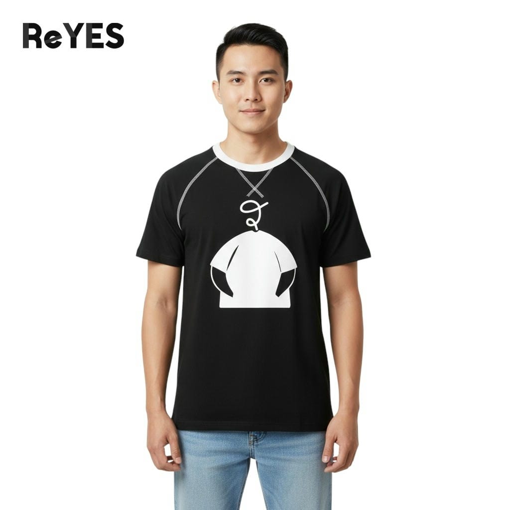 Áo thun nam big size cổ tròn cotton lụa co giãn 4 chiều form regular in hình thời trang size lớn M-4XL ReYES RTX005 - Ảnh 3