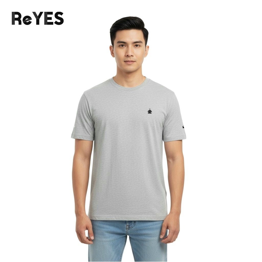 Áo thun nam big size cổ tròn ReYES RTX004 chất cotton muối co giãn 4 chiều form regular cho người béo bụng - Ảnh 3