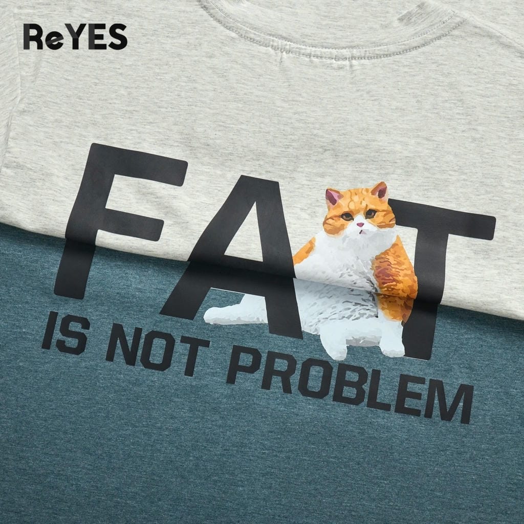 Áo thun nam big size cổ tròn ReYES RTX004 chất cotton muối co giãn 4 chiều form regular cho người béo bụng - Ảnh 5