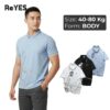 Áo thun nam body có cổ Polo vải cá sấu lạnh co giãn 4 chiều họa tiết kẻ chéo tôn dáng cực men RSB019 xanh, đen, trắng