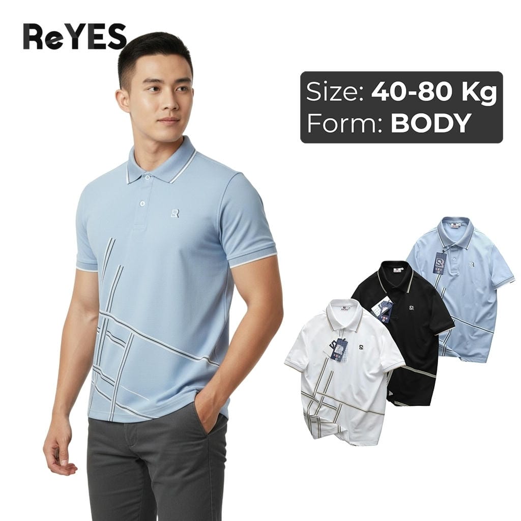 Áo thun nam body có cổ Polo vải cá sấu lạnh co giãn 4 chiều họa tiết kẻ chéo tôn dáng cực men RSB019 xanh, đen, trắng