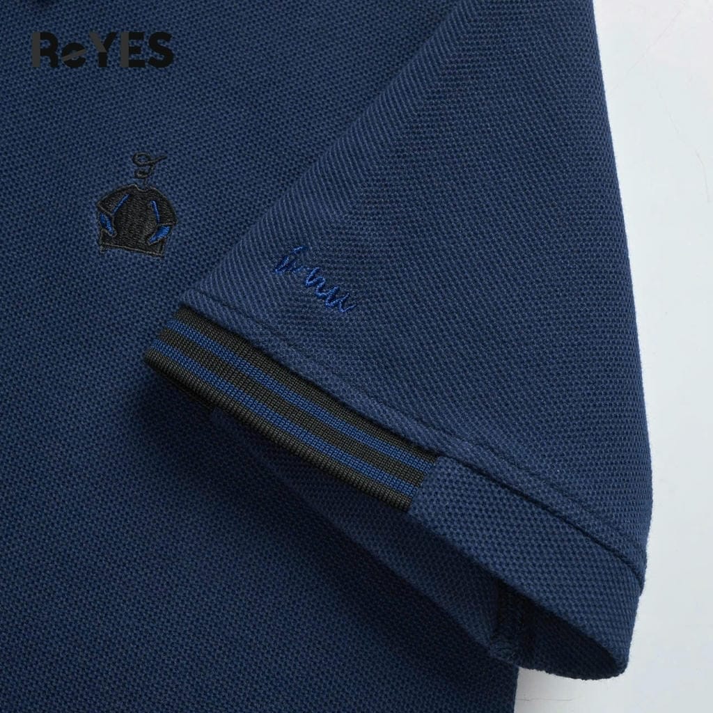 Áo thun nam có cổ polo ReYES RSP012 big size, áo polo nam basic chất cá sấu vảy cá, màu xanh đen, be - Ảnh 6