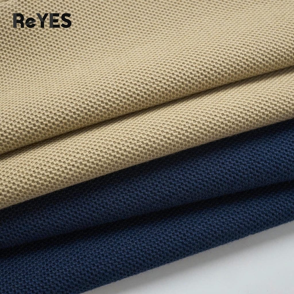 Áo thun nam có cổ polo ReYES RSP012 big size, áo polo nam basic chất cá sấu vảy cá, màu xanh đen, be - Ảnh 8