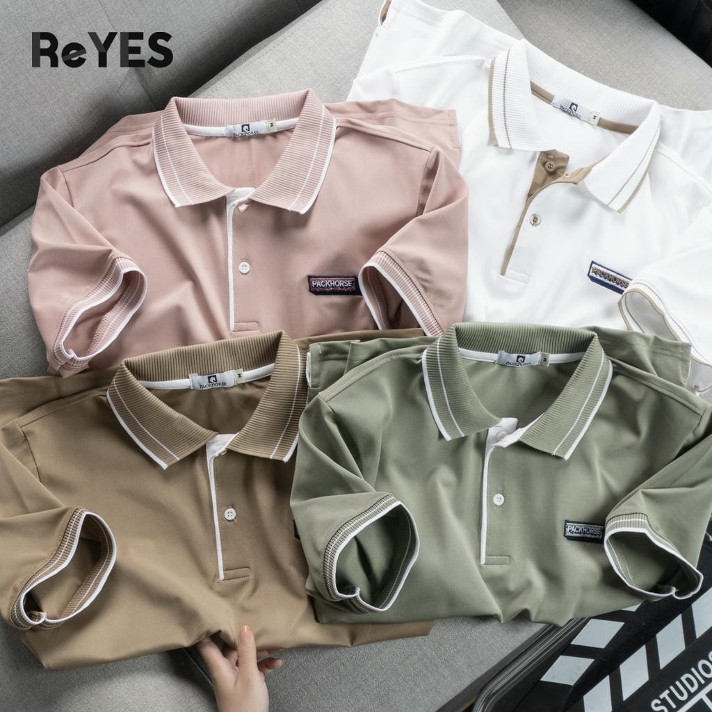 Áo thun nam có cổ ReYES RSP079 chất vải cá sấu mát mịn, co giãn thấm hút mồ hôi tốt, áo polo nam công sở basic - Ảnh 6