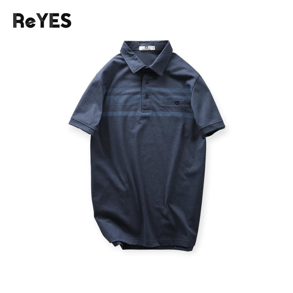 Áo thun nam có cổ trung niên ReYES RCP009 vải cotton muối, form che bụng lịch lãm cho người lớn tuổi, có big size - Ảnh 9