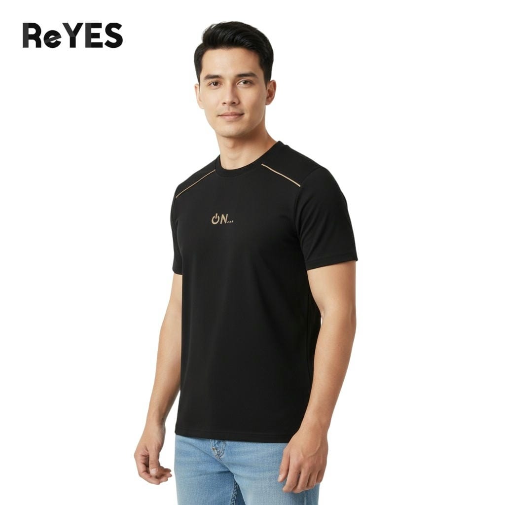 Alternative view of Áo thun nam cổ tròn cotton 100% form regular basic, áo phông nam trơn nhiều màu, thoáng mát ReYES RTX019