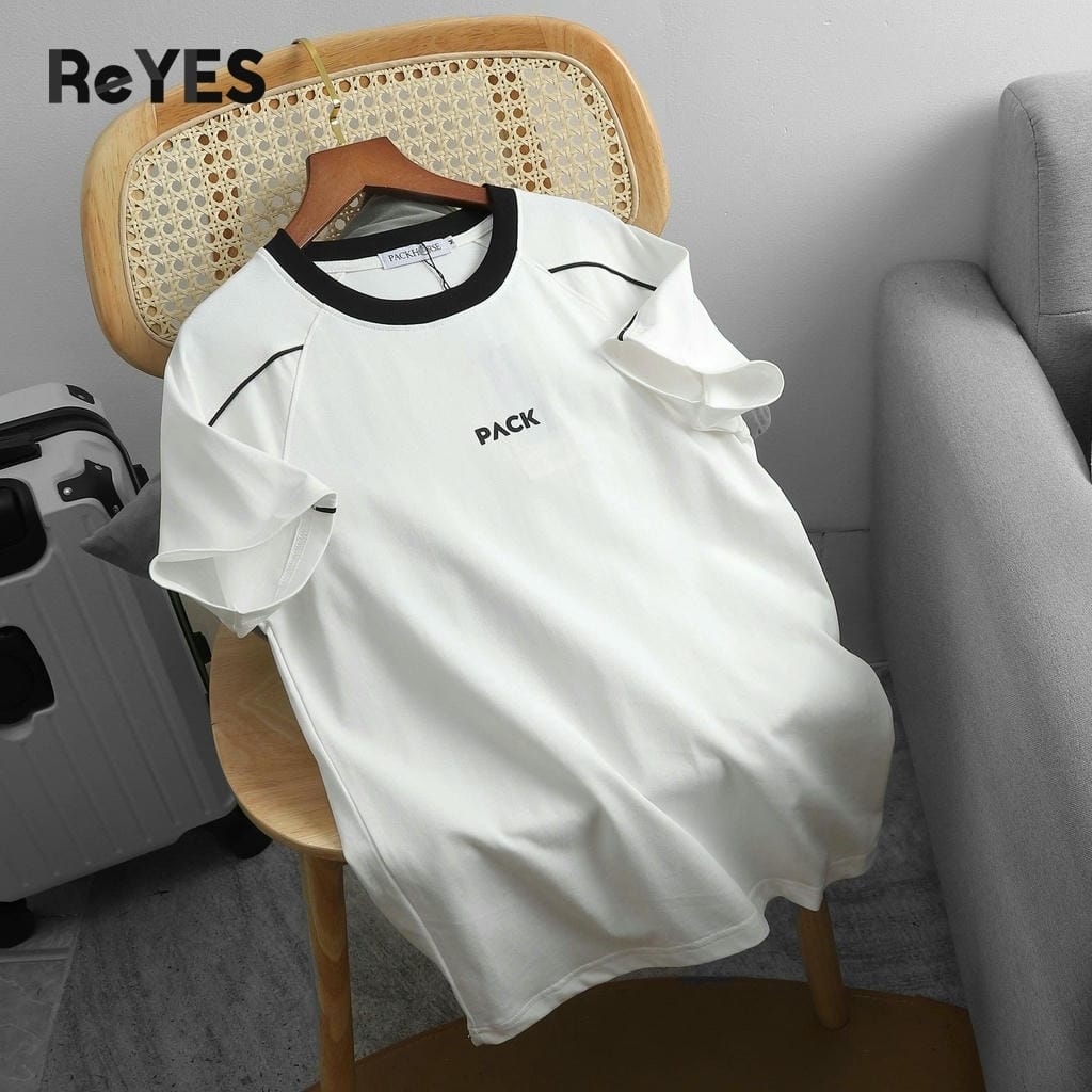 Áo thun nam cổ tròn cotton 100% viền vai form regular basic nhiều màu dễ phối đồ unisex đi học đi chơi ReYES RTX013 - Ảnh 6