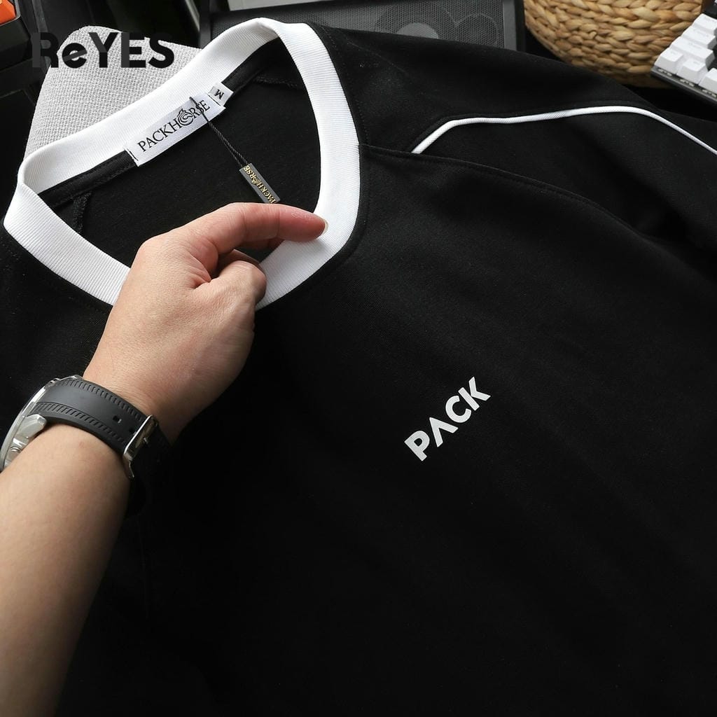 Áo thun nam cổ tròn cotton 100% viền vai form regular basic nhiều màu dễ phối đồ unisex đi học đi chơi ReYES RTX013 - Ảnh 8