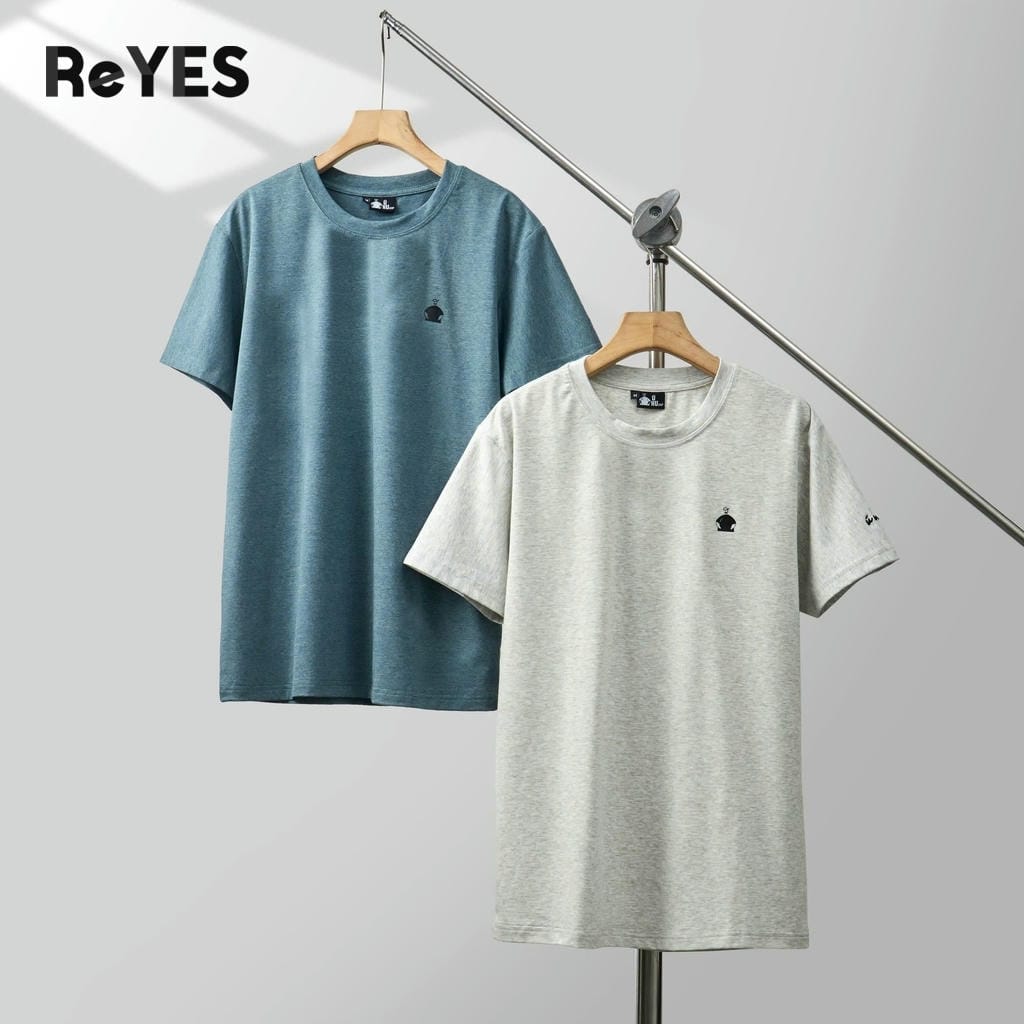 Alternative view of Áo thun nam cổ tròn cotton lụa co giãn 4 chiều ReYES RTX004  form regular trơn basic big size M–4XL