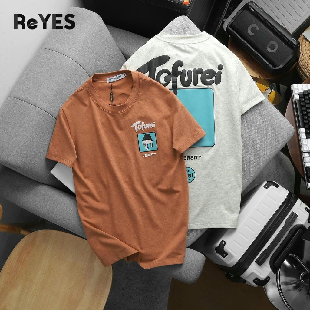 Áo thun nam cổ tròn ReYES RTX018 chất cotton muối 100% thấm hút mồ hôi form regular dễ phối đồ, có size lớn, big size - Ảnh 7