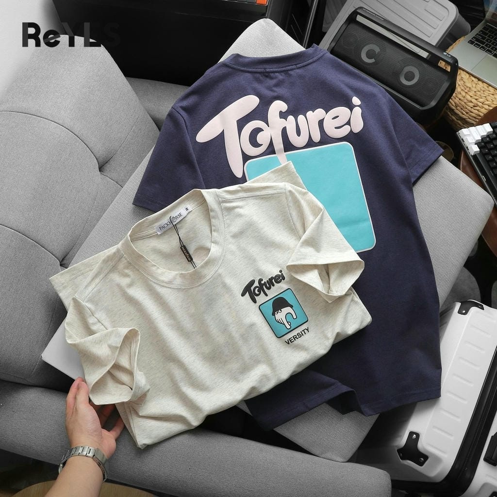 Áo thun nam cổ tròn ReYES RTX018 cotton 100% in hình lưng form regular đẹp thoáng mát đi chơi dạo phố, có big size - Ảnh 9