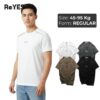 Áo thun nam cổ tròn ReYES RTX019 phối vai vải cotton 100% co giãn thấm hút mồ hôi form regular basic trẻ trung