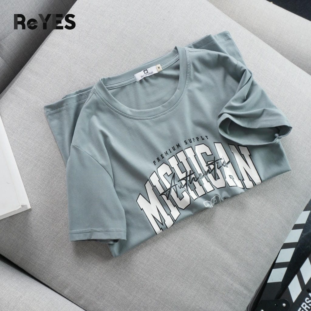 Áo thun nam cổ tròn ReYES RTX094 chất cotton 100% co giãn 4 chiều, form regular thoáng mát thấm hút mồ hôi - Ảnh 7