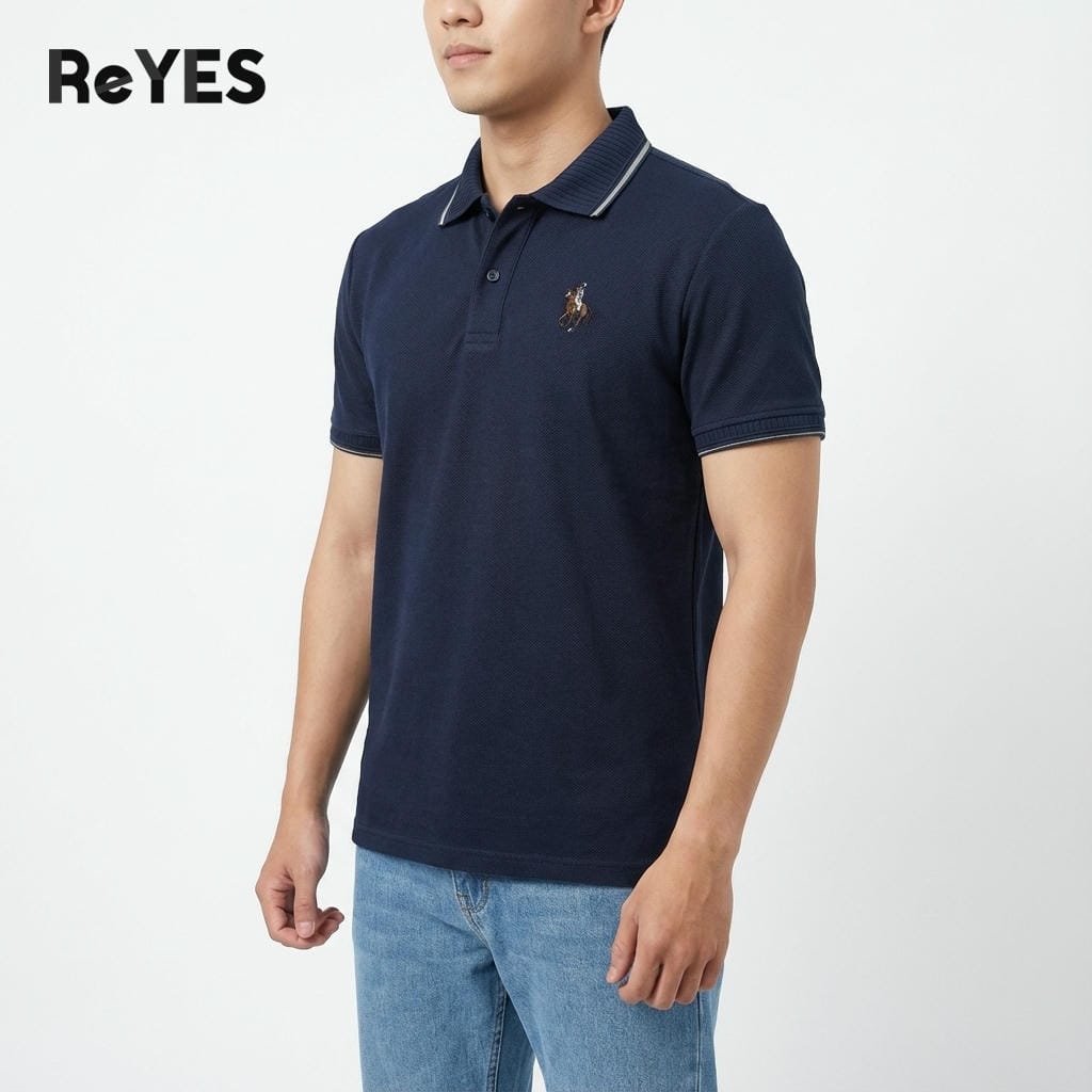 Alternative view of Áo thun nam polo có cổ basic, chất cá sấu vảy cá thoáng mát, áo polo nam công sở ReYES RSP013