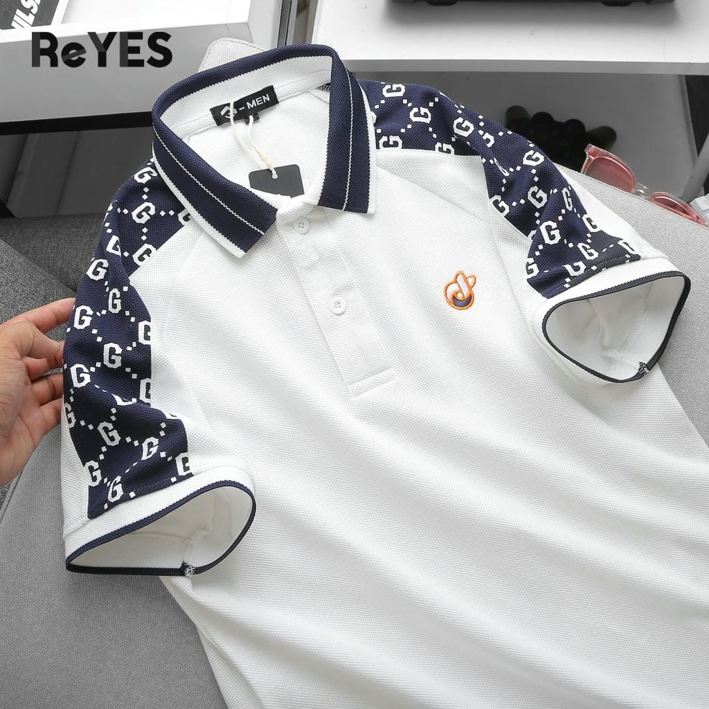Áo thun nam polo có cổ ReYES RSP049 vải cá sấu vảy cá mát lạnh phong cách lịch lãm, có big size - Ảnh 6