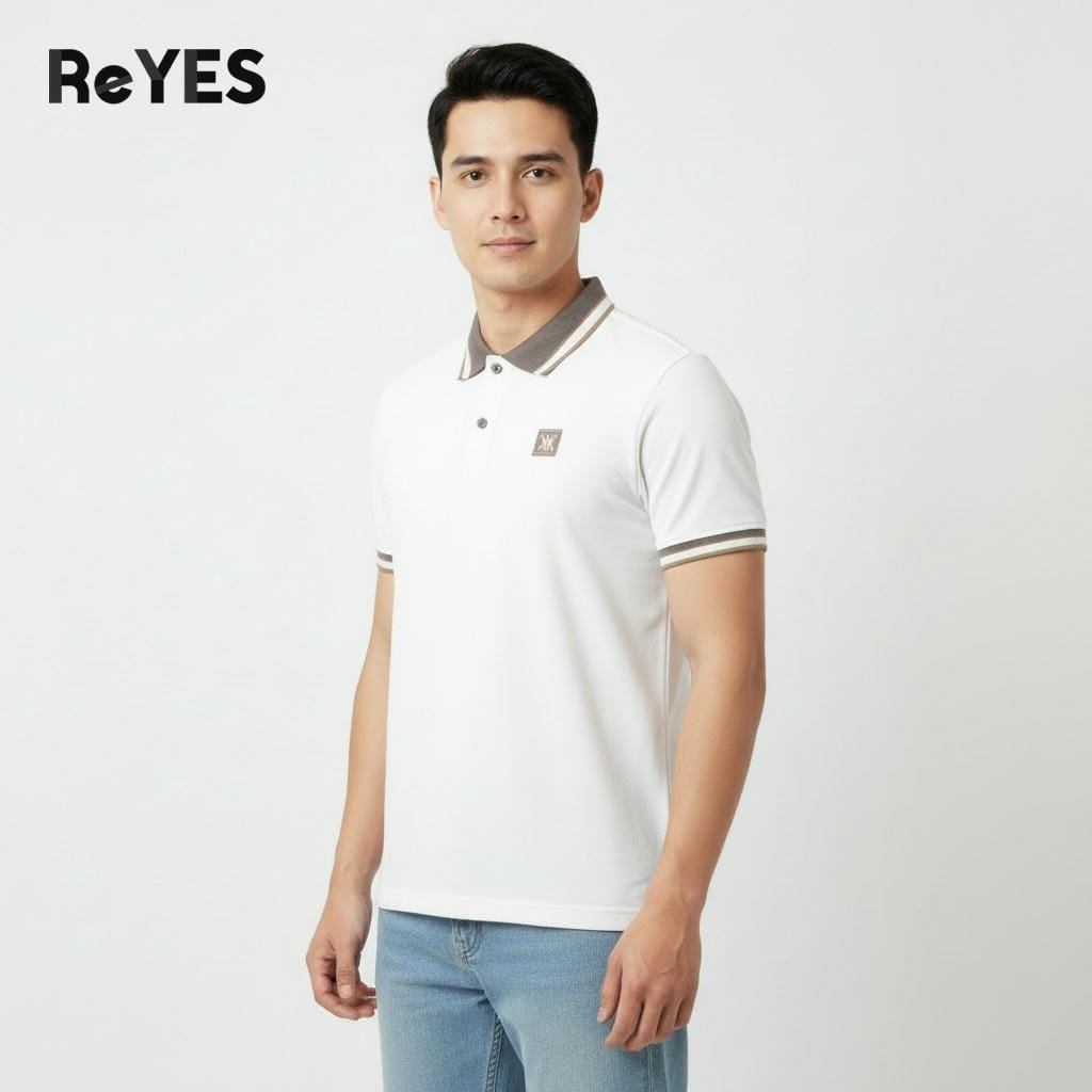 Áo thun nam polo tay ngắn Polo ReYES RSP050 cotton mịn mát, áo polo nam basic lịch sự công sở - Ảnh 3