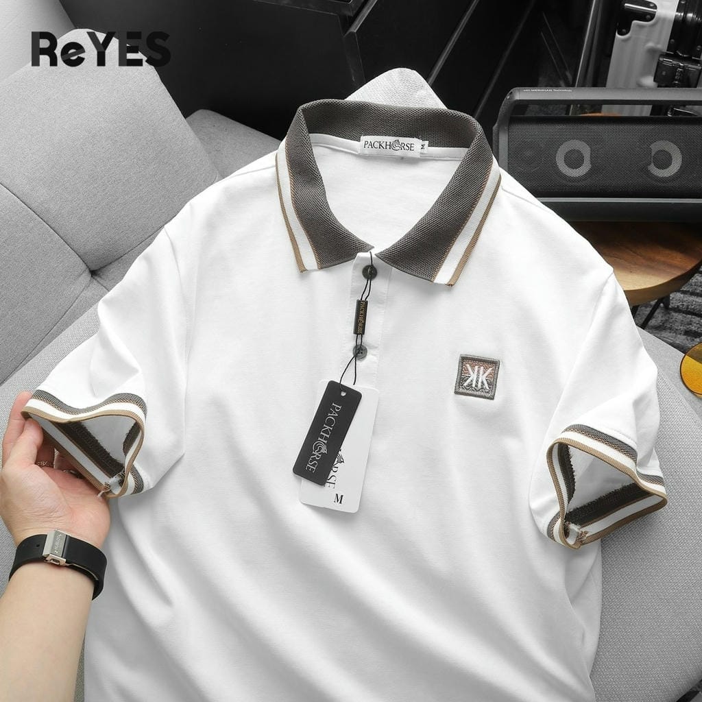 Áo thun nam polo tay ngắn Polo ReYES RSP050 cotton mịn mát, áo polo nam basic lịch sự công sở - Ảnh 4