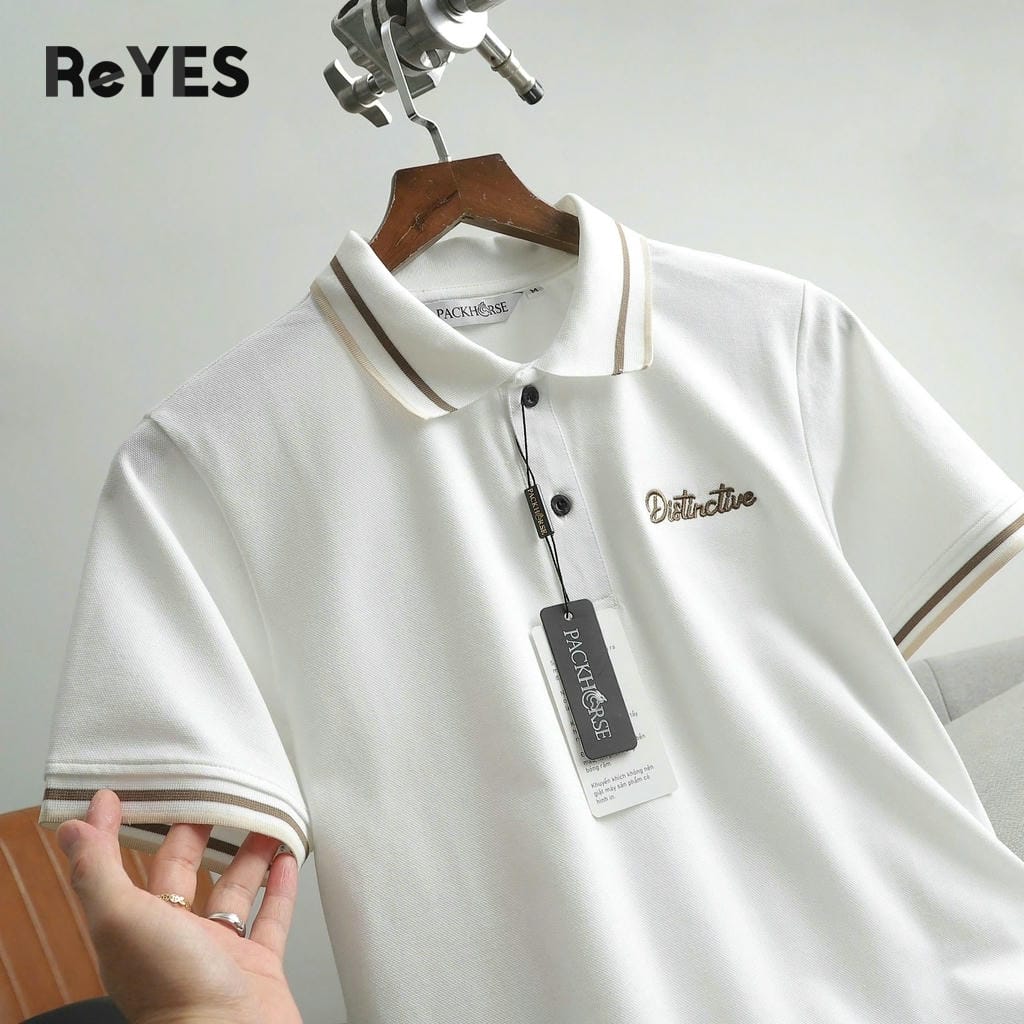 Áo thun nam polo tay ngắn ReYES RSP022, áo thun nam có cổ tici regular fit, có big size - Ảnh 6