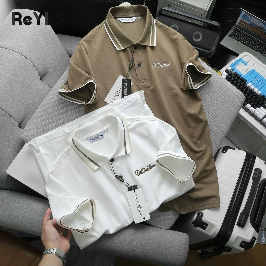 Áo thun nam polo tay ngắn ReYES RSP022, áo thun nam có cổ tici regular fit, có big size - Ảnh 8