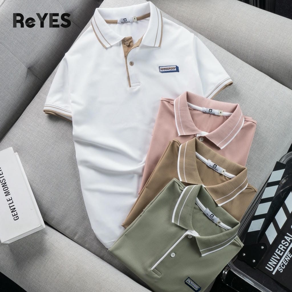 Áo thun nam polo tay ngắn ReYES RSP079 cổ bẻ bo viền, thun lạnh công sở - cafe, có big size - Ảnh 8
