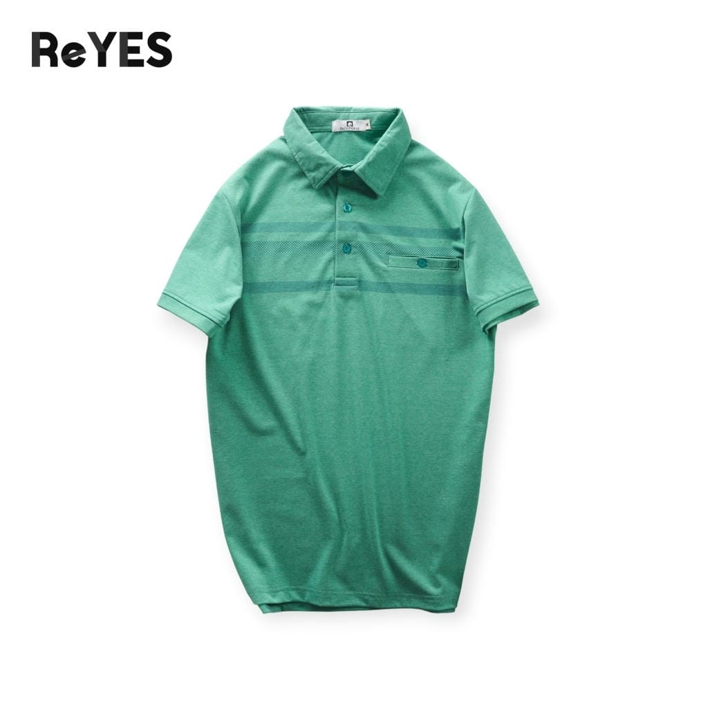 Áo thun nam trung niên có cổ ReYES RCP009 vải Cotton muối cao cấp thiết kế túi giả lịch sự làm quà cho bố, có big size - Ảnh 9