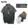 Áo thun polo nam ReYES RSP050 cao cấp ngắn tay, chất Cotton mềm mịn, thiết kế bo cổ dệt kiểu thanh lịch