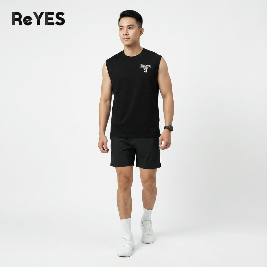 Áo Thun Sát Nách Nam Tanktop Thể Thao Tập Gym Mặc Nhà Vải Mát Co Giãn Đủ Màu ReYES RBL001 - Ảnh 5