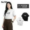 Áo Thun Unisex Nam Nữ ARE Form Rộng Cotton Mát, Áo Phông Unisex May Viền Nổi Cá Tính Mặc Đôi ReYES RUS007