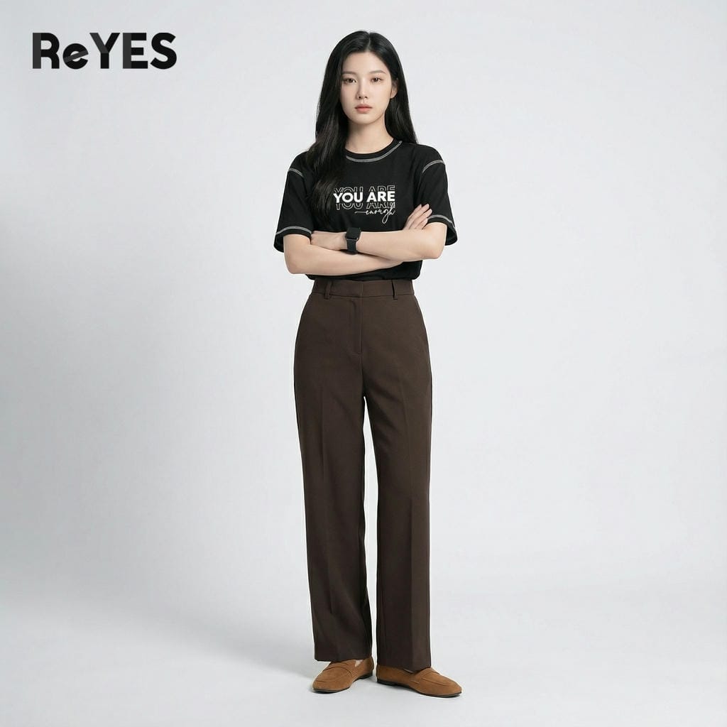 Áo Thun Unisex Nam Nữ ARE Form Rộng Cotton Mát, Áo Phông Unisex May Viền Nổi Cá Tính Mặc Đôi ReYES RUS007 - Ảnh 4