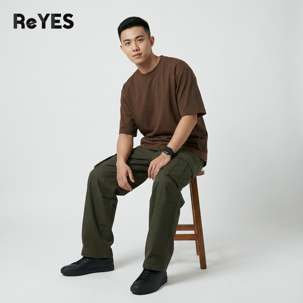 Áo thun unisex nam nữ cotton 100% form rộng oversize áo phông unisex trơn basic local brand style ReYES ROT002 - Ảnh 8