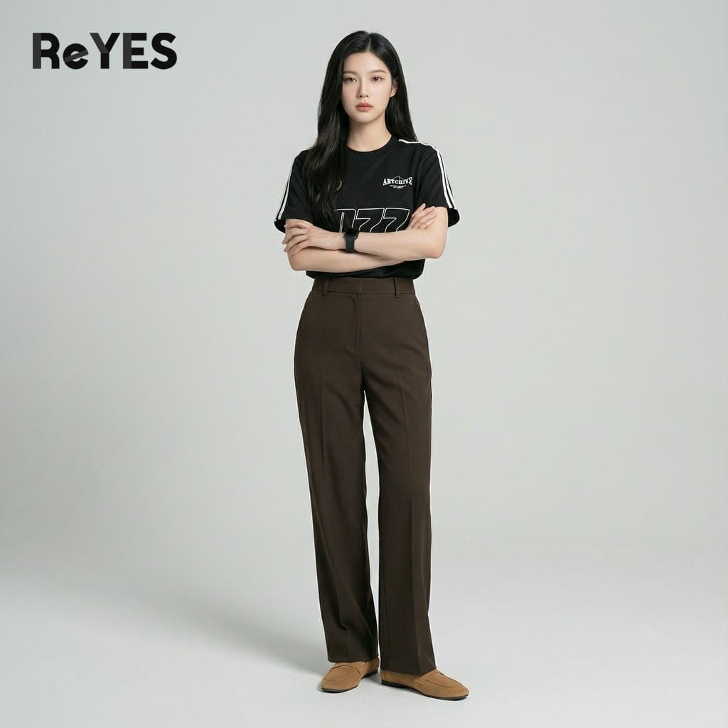 Alternative view of Áo thun unisex nam nữ form rộng 077 vải cotton CPAU mịn mát in hình thể thao năng động ReYES RUS006