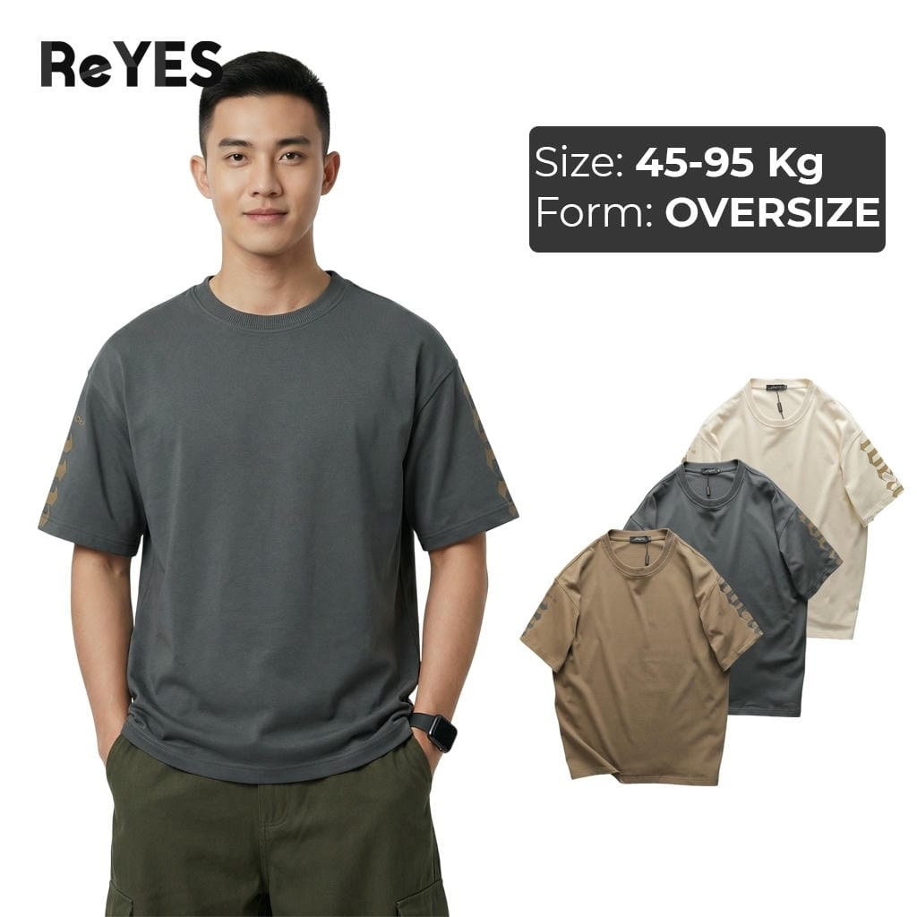 Áo thun unisex nam nữ form rộng oversize chất cotton 100% thấm hút mồ hôi họa tiết in tay đi học đi chơi ReYES ROT008