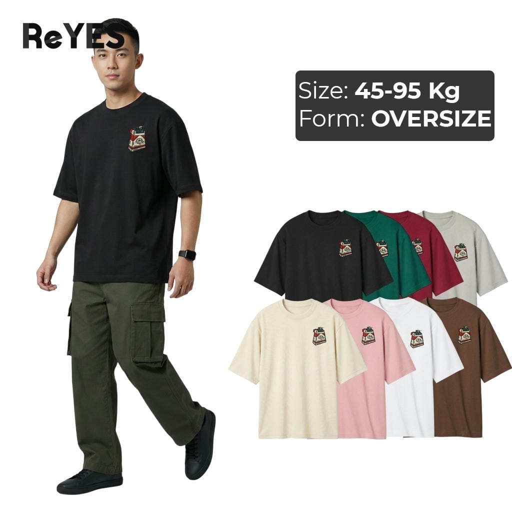 Áo thun unisex nam nữ form rộng oversize cotton 100% thấm hút in hình cá tính mặc đi học đi chơi ReYES ROT015