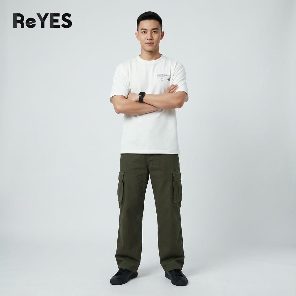 Áo thun unisex nam nữ form rộng oversize cotton cao cấp ReYES ROT003 in hình mặc đi học đi chơi năng động - Ảnh 3