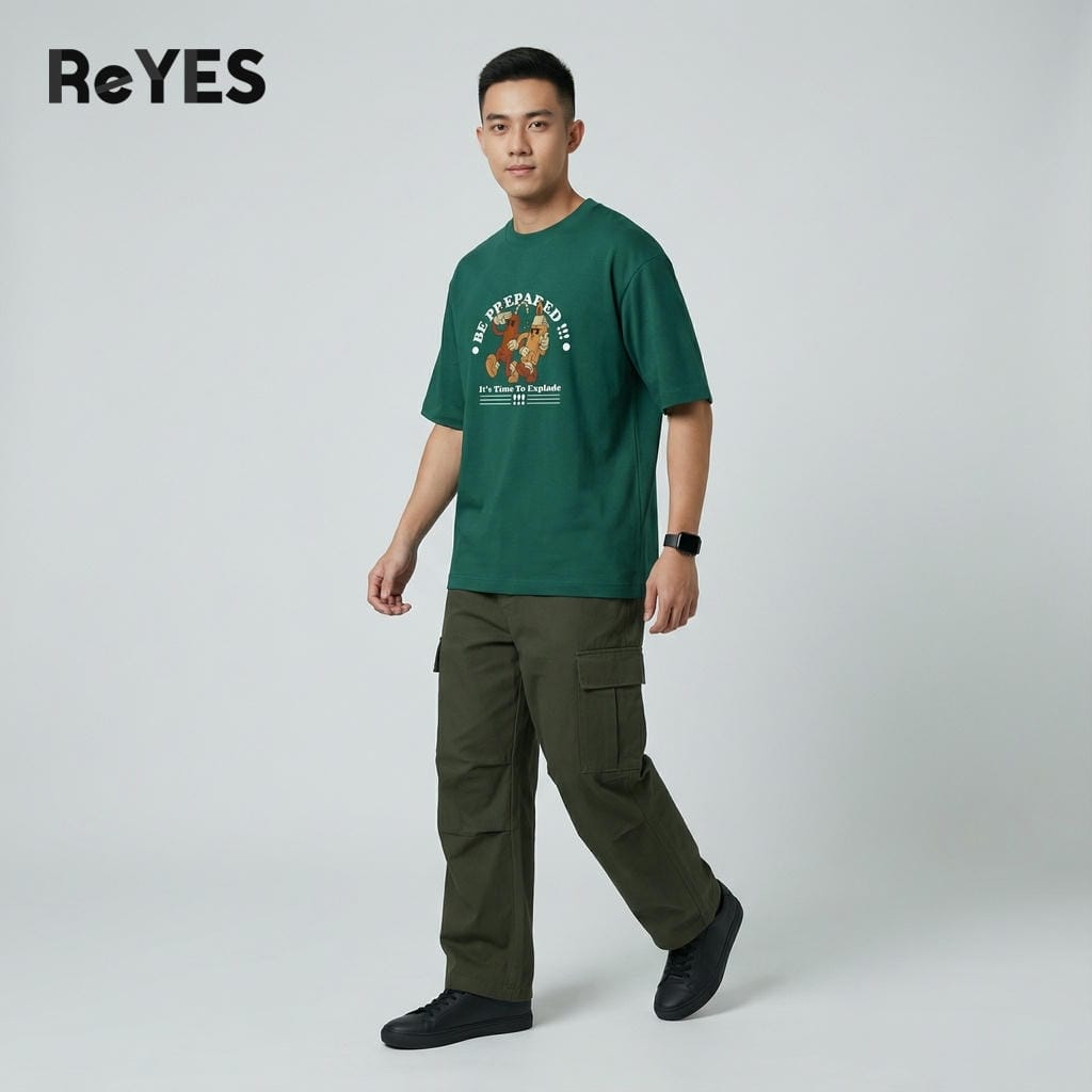 Alternative view of Áo thun unisex nam nữ form rộng oversize hình in độc lạ cotton 100% phối đồ cực cool đi học đi chơi ReYES ROT015