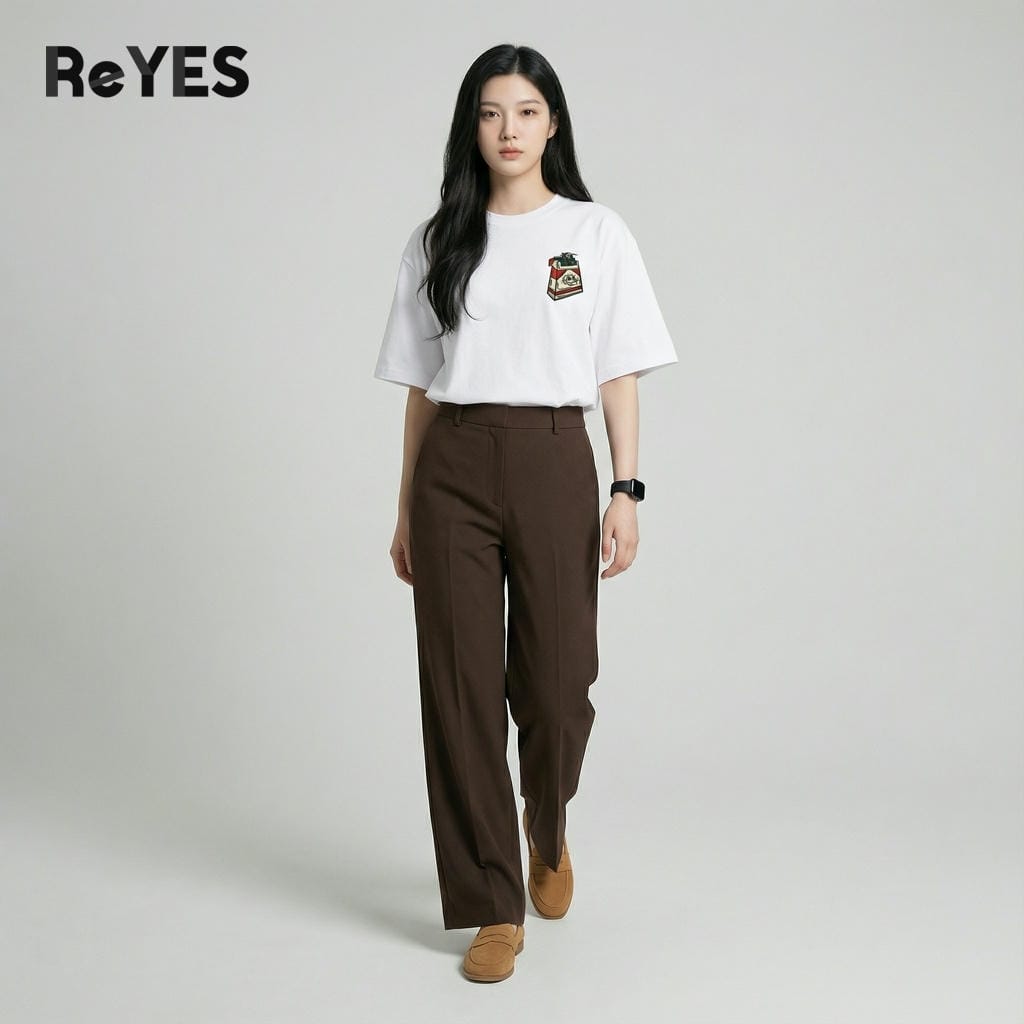 Áo thun unisex nam nữ form rộng oversize hình in độc lạ cotton 100% phối đồ cực cool đi học đi chơi ReYES ROT015 - Ảnh 5